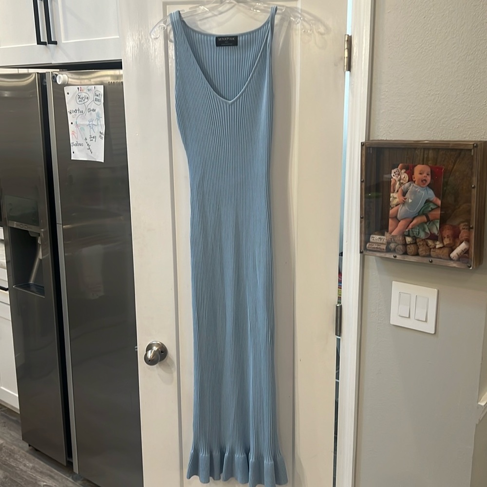 Minkpink blue midi dress